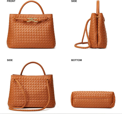 Woven Tote Bag for Women: Designer Top - Handle Bag for Style
