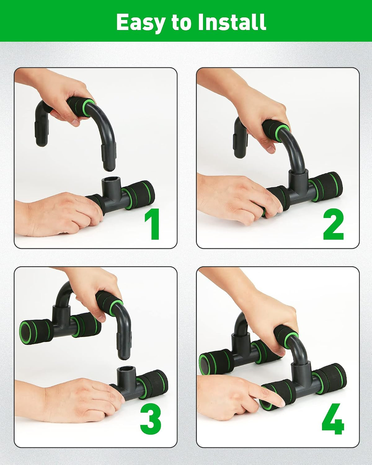 Push up Bar Stands Set of 2, Portable for Home Fitness Training