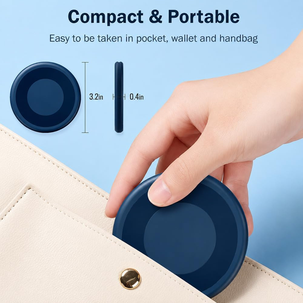 USB C Adapter Kit, Multi Charging Cable Case Convertor USB C to Ios Device Type C Micro Adapter Data Transfer Contains Card Slot for Traveling, Use as Phone Holder(Midnight Blue)