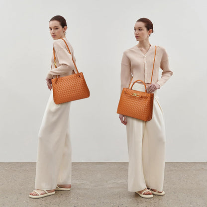 Woven Tote Bag for Women: Designer Top - Handle Bag for Style