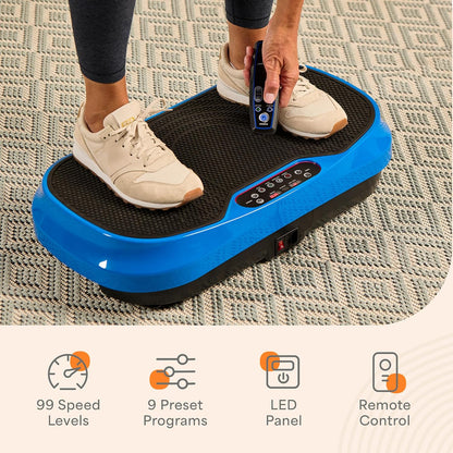 Lifepro Waver Mini Vibration Plate Exercise Machine with Resistance Bands