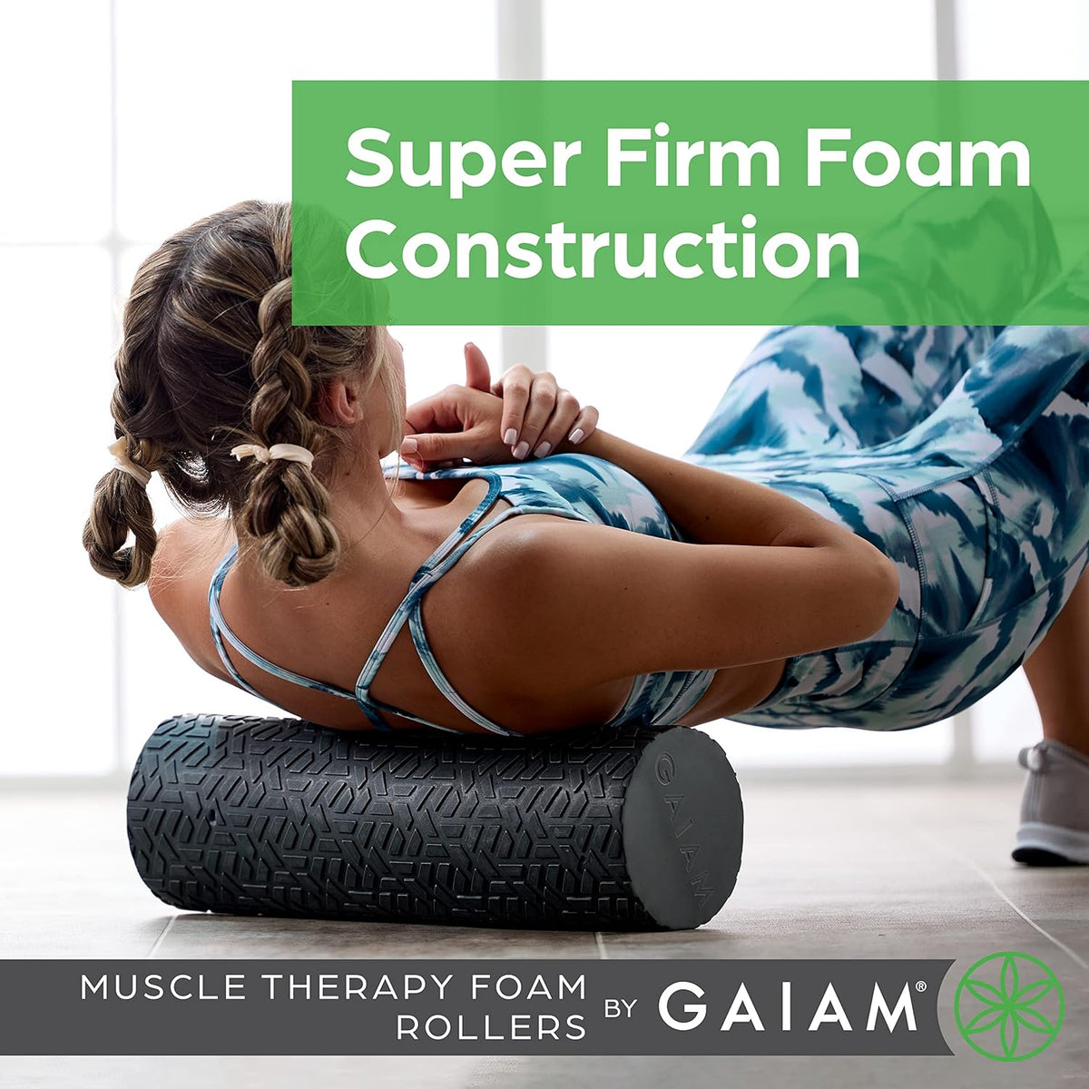 Gaiam Restore Textured Foam Roller, Deep Tissue, 18"