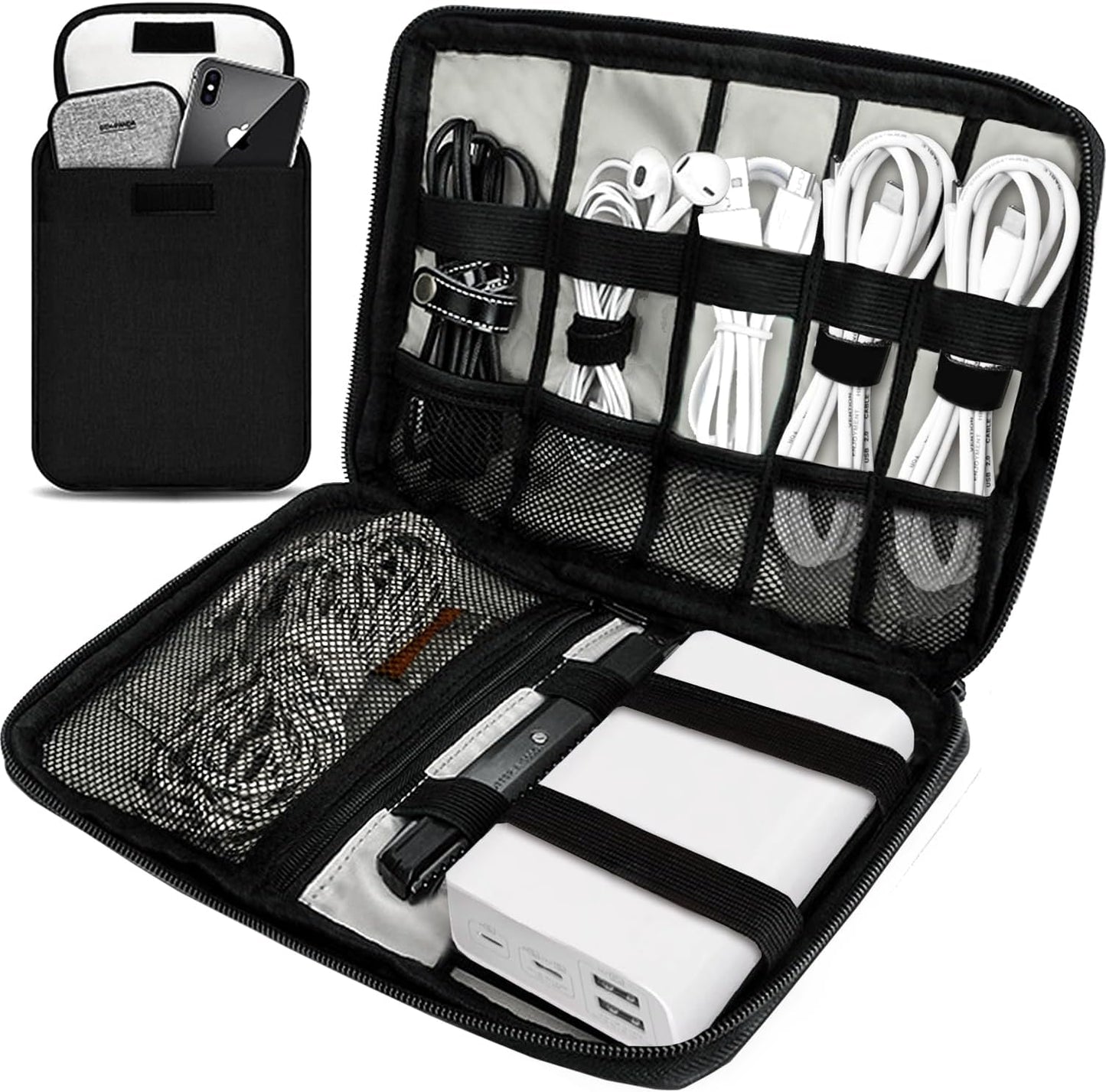Travel Cable Organizer Pouch Electronic Accessories,Travel Essentials