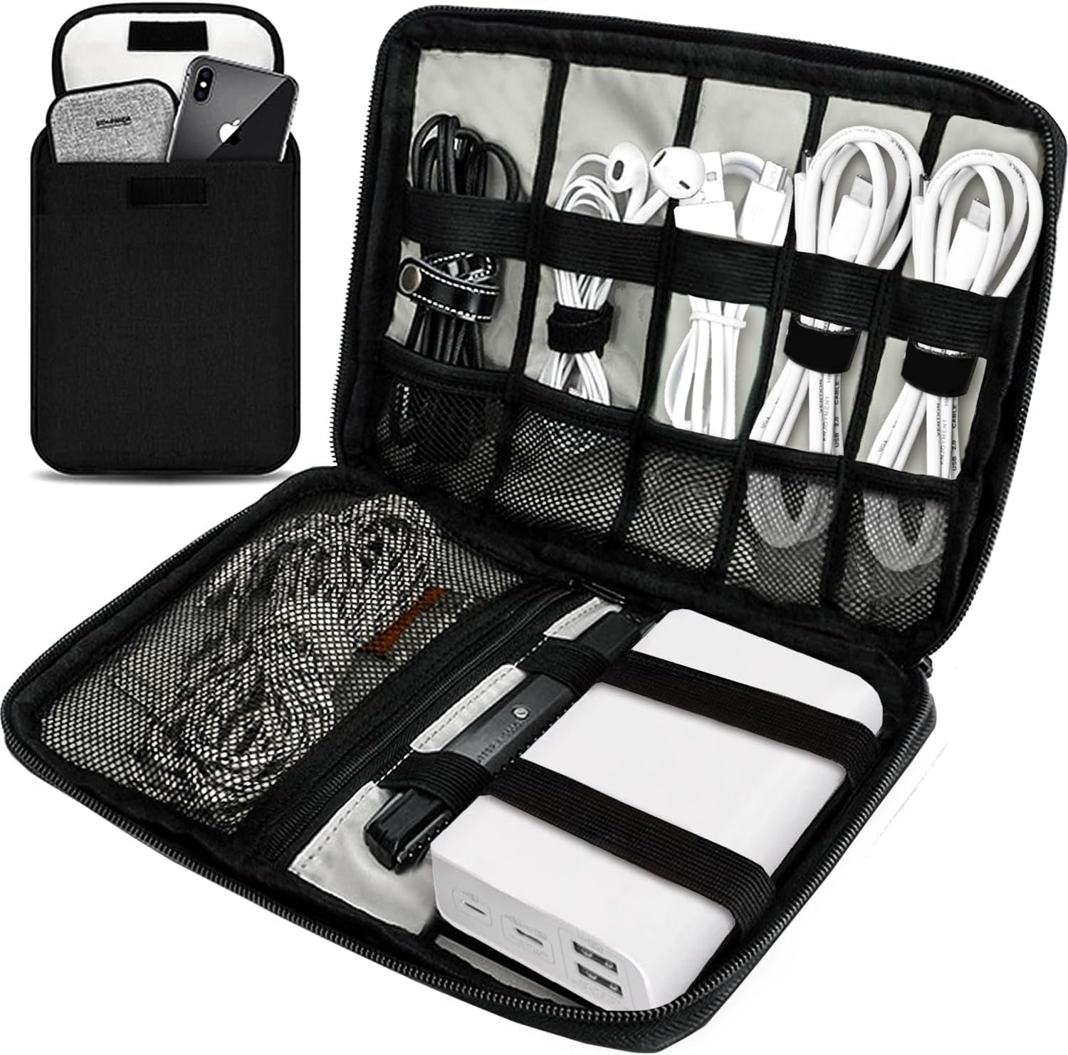 Travel Cable Organizer Pouch Electronic Accessories,Travel Essentials