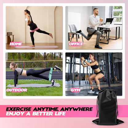 Booty Resistance Bands for Legs & Glutes, Non-Slip Workout Set