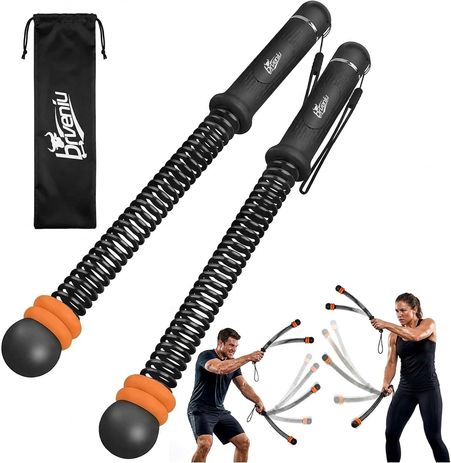 Ropeless Battle Rope Portable Cordless Weighted for Home Gym(Black)