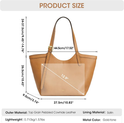 Genuine Leather Purses and Handbags for Women Hobo Tote