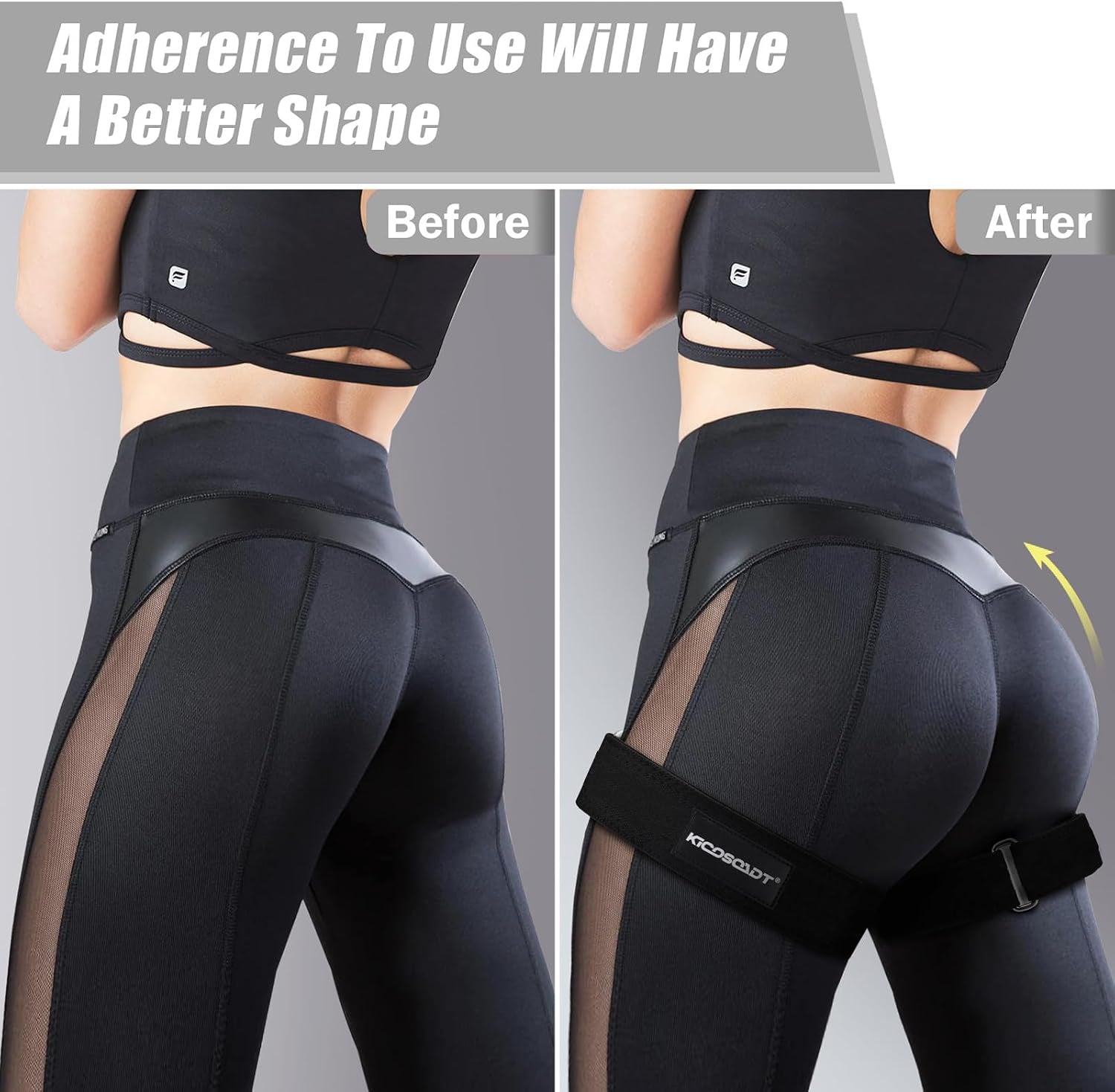 Booty Bands for Women, Glute Bands & BFR Bands for Legs, Adjustable Blood Flow Restriction Bands for Squats, Hip Thrusts, Glute Workouts & Lower Body Training,With Carry Bag