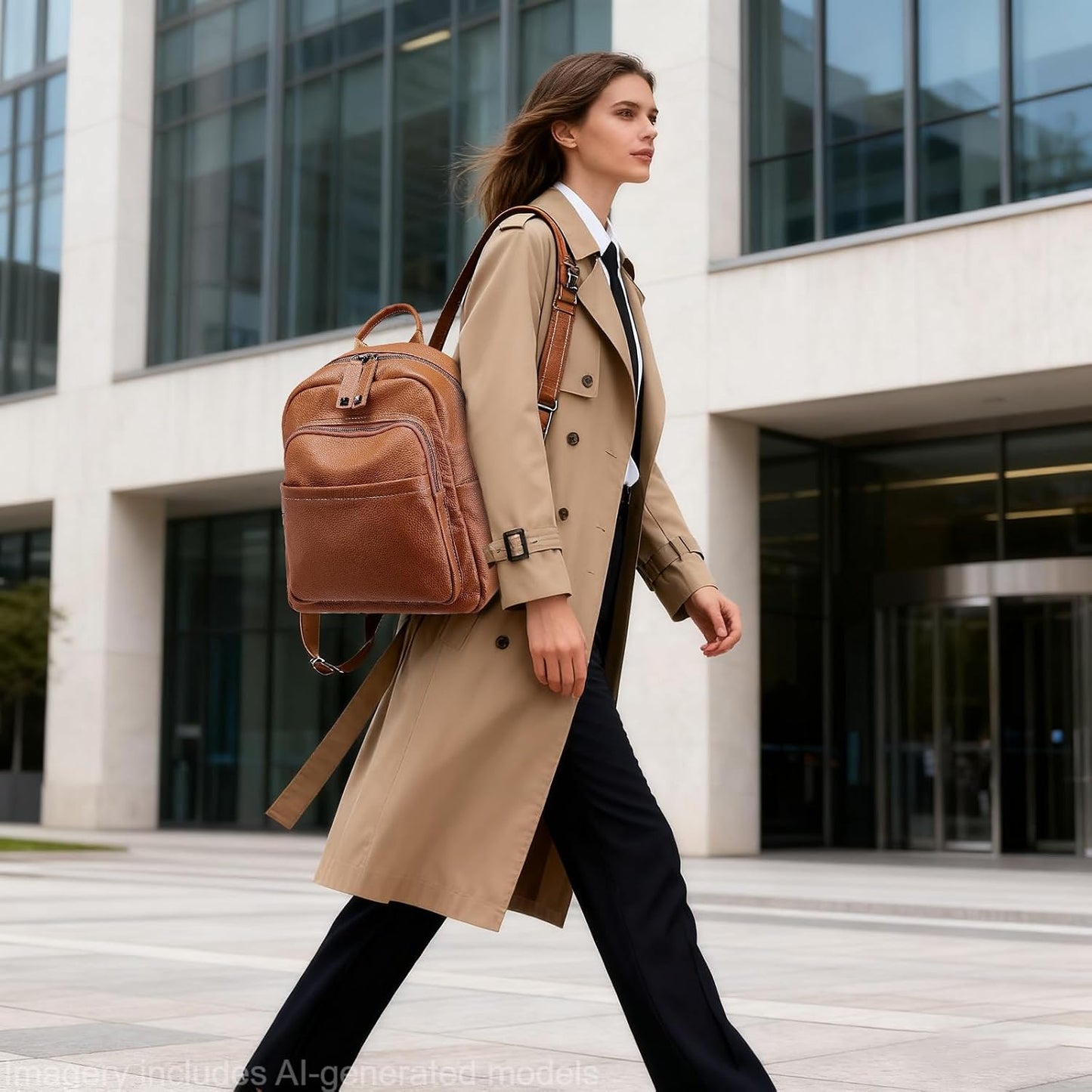 Genuine Leather Backpack Purse Women: Convertible Elegant Backpacks