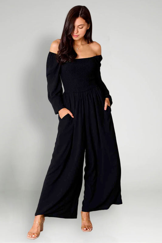 Double Take Square Neck Jumpsuit with Pockets