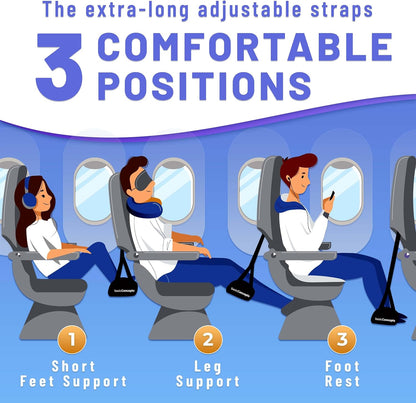 Airplane Foot Rest (Travel Comfortably), Perfect Foot Hammock Airplane or Plane