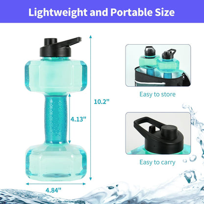 Water Weights for Pool Exercise Set of 2, Aquatic Exercise Dumbbells with Non-Slip Handle, PE Materials Water Dumbbell Aerobics for Water Aerobics Weight Loss