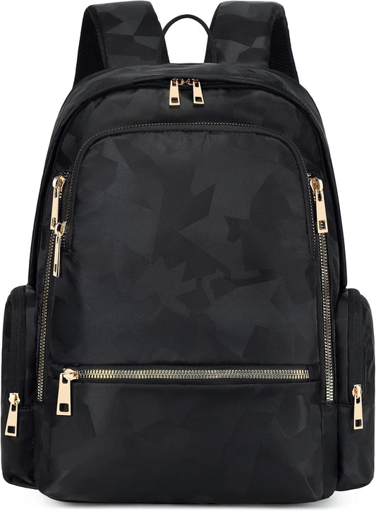 Backpack for Women Men Travel Laptop 15.6 Inch Computer Backpacks anti Theft Carry on Bag College Bookbag Large Back Pack for Work Business Traveling Commuter Casual Daypack,Black