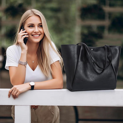 Large Tote Bag for Women Vegan Leather Weekender Handbags Purses