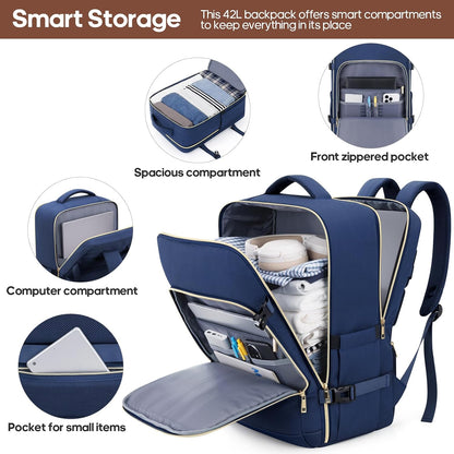 Luggage Sets 3Piece, Carry on Luggage 20In Suitcase Set with Backpack