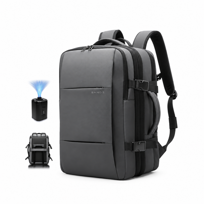 BANGE Premium Vacuum Compression Travel Backpack with Air Pump