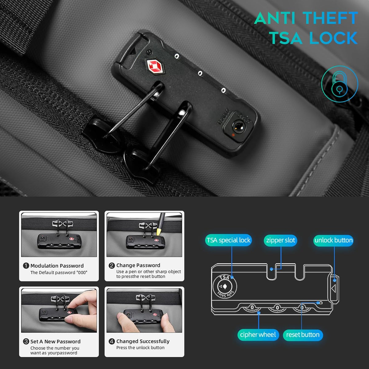 Backpack with Anti-Theft Vacuum Compression Travel Backpack,Expandable Backpacks with Pump for Airplanes