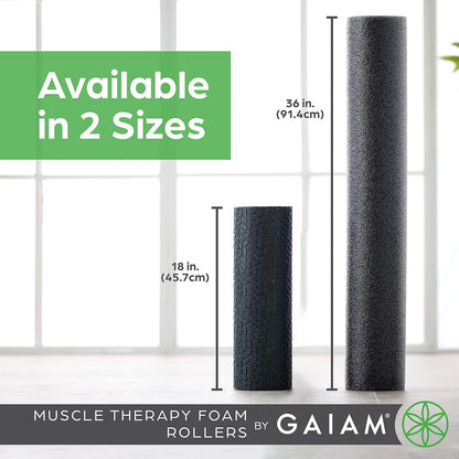 Gaiam Restore Textured Foam Roller, Deep Tissue, 18"