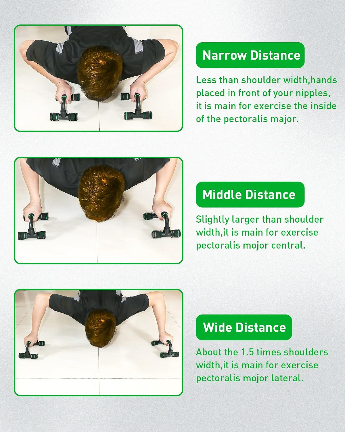 Push up Bar Stands Set of 2, Portable for Home Fitness Training