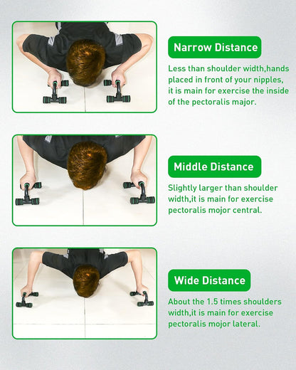 Push up Bar Stands Set of 2, Portable for Home Fitness Training