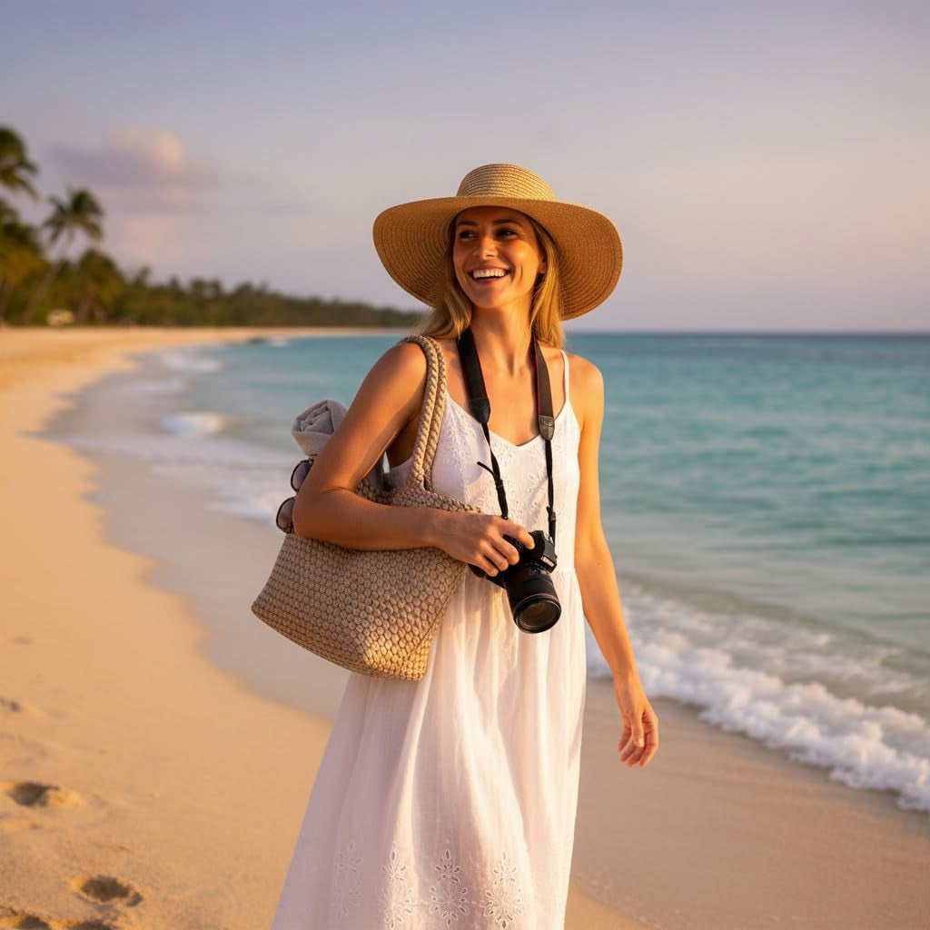 Woven Tote Bag for Women: Vegan Leather Purse for Weekend Travel
