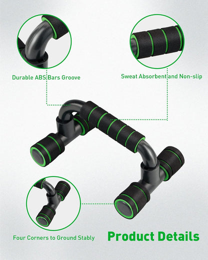 Push up Bar Stands Set of 2, Portable for Home Fitness Training