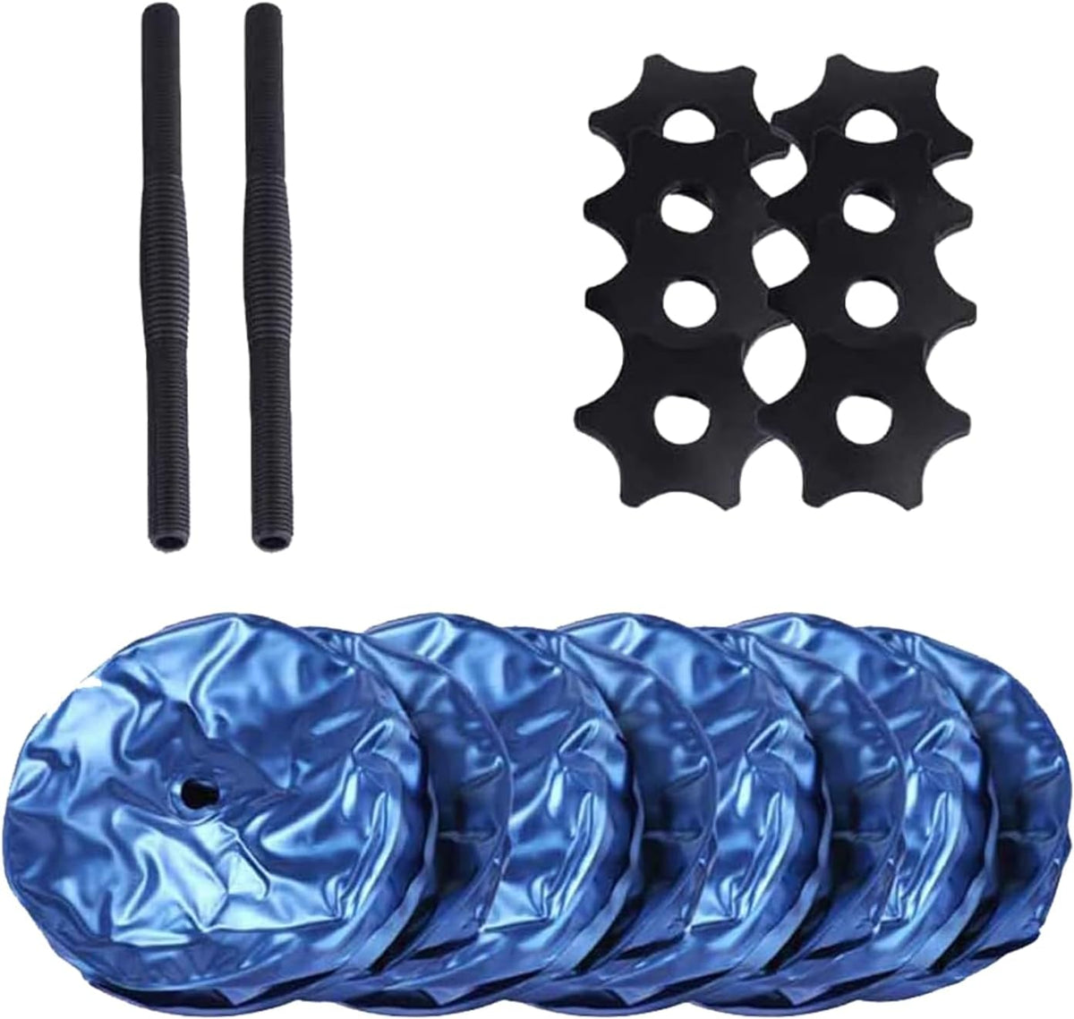 Water Filled Dumbbells Set, Water Filled Weights 2Pcs/Set, Portable Travel Weights, Shaping and Body Building, Strength Training, 8-10Kg Portable PVC Travel Dumbbells