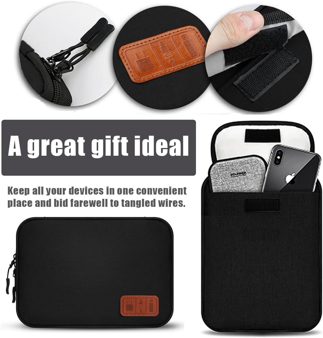 Travel Cable Organizer Pouch Electronic Accessories,Travel Essentials