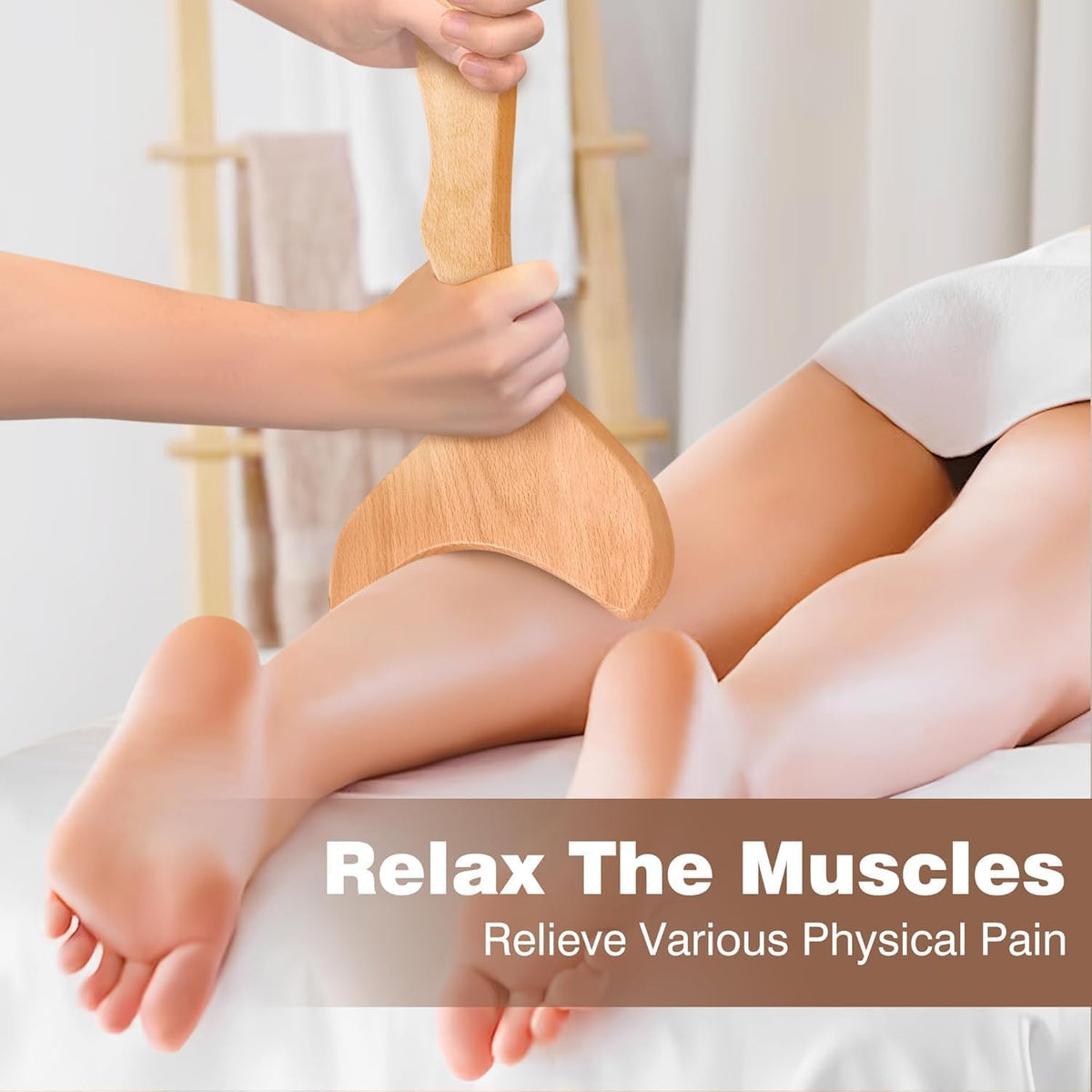 12-In-1 Wood Therapy Massage Tools Lymphatic Drainage Massager Wooden Massage Body Sculpting Tools Maderoterapia Kit Wood Therapy Tools for Muscle Pain Relief Body Shaping Anti-Cellulite