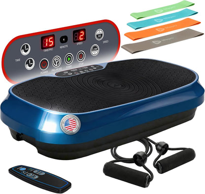 Lifepro Waver Mini Vibration Plate Exercise Machine with Resistance Bands