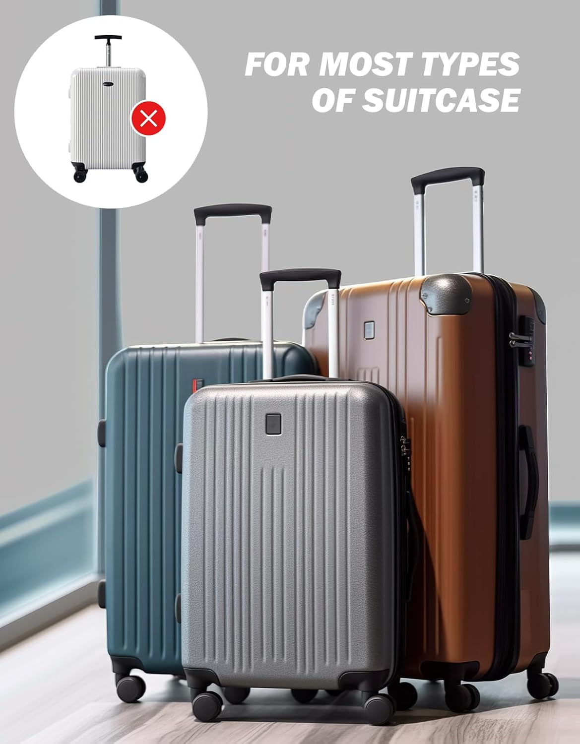Luggage Travel Cup Holder for Suitcase, Drink Carrier for Coffee Tumblers