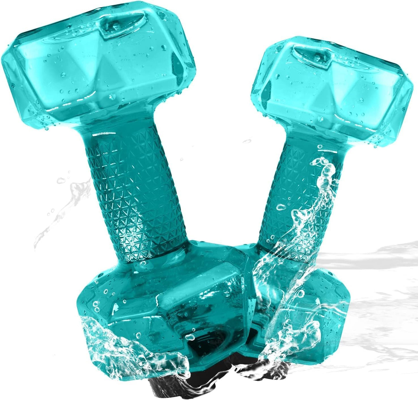 Water Weights for Pool Exercise Set of 2, Aquatic Exercise Dumbbells with Non-Slip Handle, PE Materials Water Dumbbell Aerobics for Water Aerobics Weight Loss
