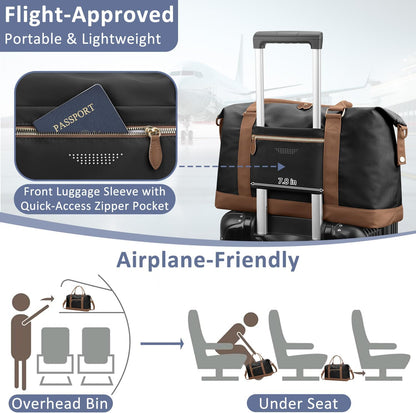Women Travel Duffle Bags, Weekender Overnight Bag, Hospital Bag
