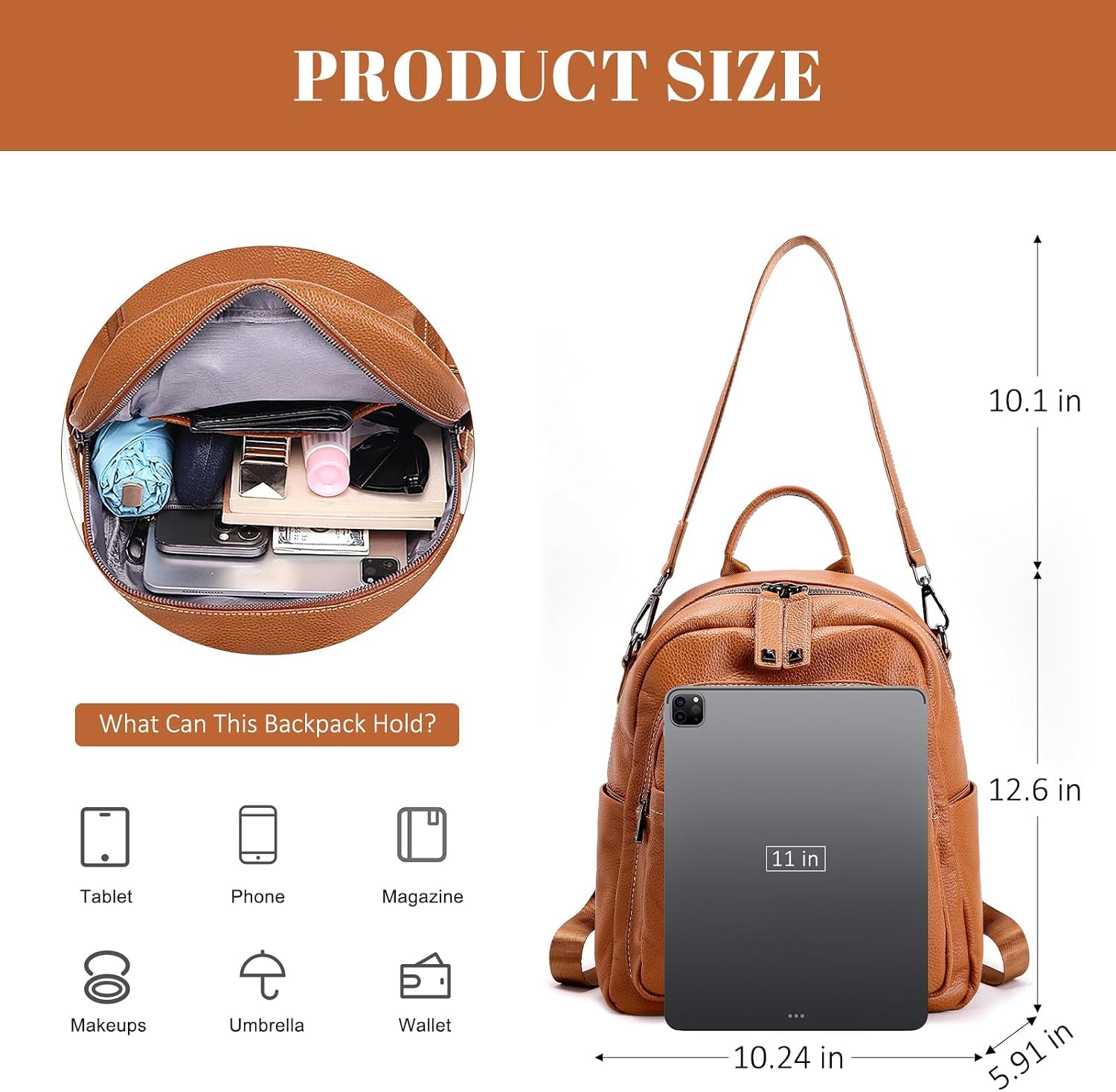 Genuine Leather Backpack Purse Women: Convertible Elegant Backpacks