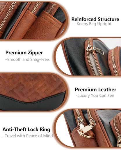 Anti Theft Crossbody Bags for Women,Rfid Sling Bag Travel Purse