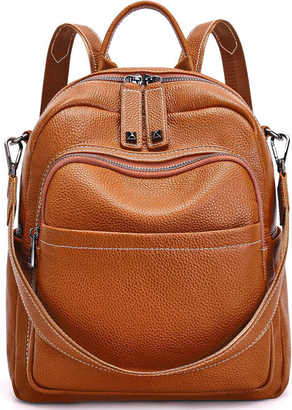Genuine Leather Backpack Purse Women: Convertible Elegant Backpacks