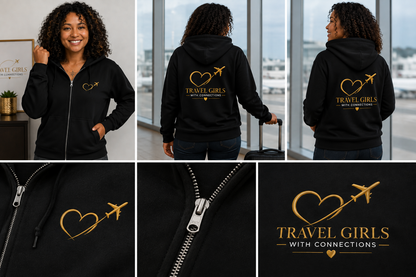 Travel Girls With Connections Signature Zip-Up Hoodie