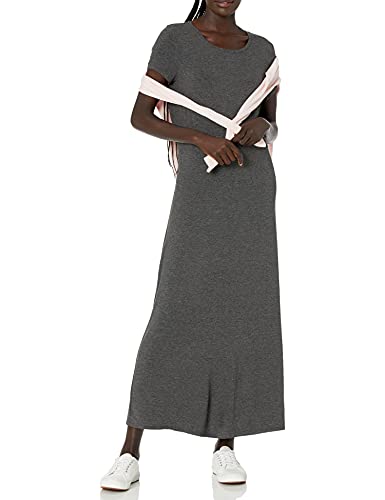 Women's Short-Sleeve Maxi Dress, Black,