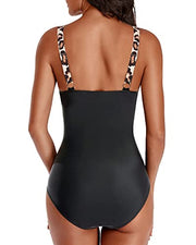 Holipick Women Chili Red One Piece Swimsuits Tummy Control Bathing Suit Ruffle V Neck Swimwear Slimming Monokini for Teen Girls XX-Large