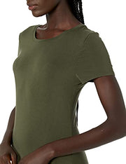 Women's Short-Sleeve Maxi Dress, Black,