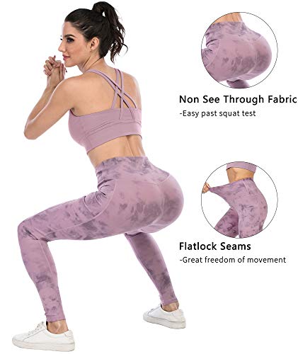 "The Best Leggings" with Pockets High Waisted Tummy Control Snake Print 5Pack set