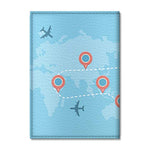 Cute Vegan Eco Leather Passport Cover for  Kids (Airplane)