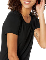 Women's Short-Sleeve Maxi Dress, Black,