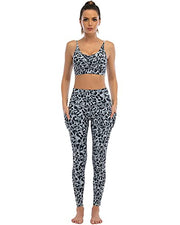 "The Best Leggings" with Pockets High Waisted Tummy Control Snake Print 5Pack set