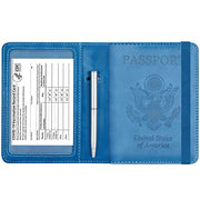 Passport and Vaccine Card Holder  Leather RFID Blocking  Passport Holder