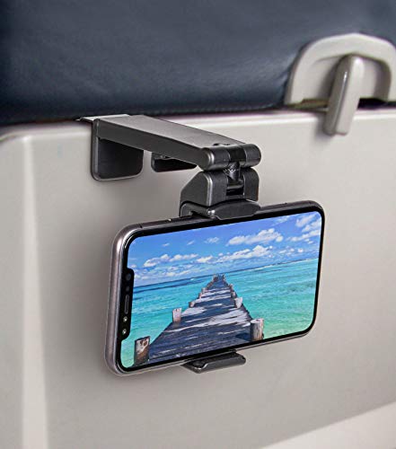 Universal Airplane in Flight Phone Mount. Handsfree Phone Holder