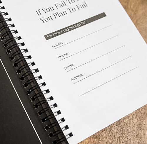 Fitness Journal  Daily  Tracker for Exercise, Weight Loss ,Fitness Goals