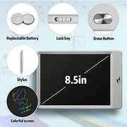 Writing Tablet Doodle Board, 8.5inch Colorful Drawing Tablet Writing Pad
