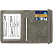 Passport and Vaccine Card Holder  Leather RFID Blocking  Passport Holder