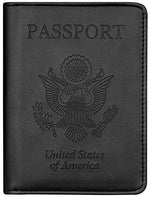 Passport and Vaccine Card Holder  Leather RFID Blocking  Passport Holder